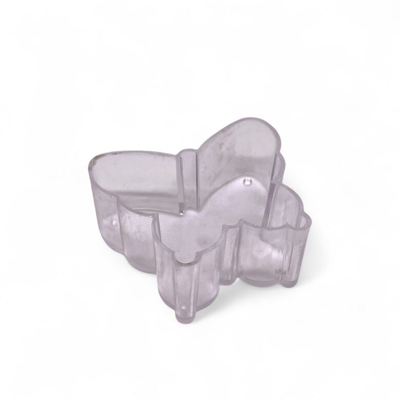 Plastic tea light candle mold - butterfly